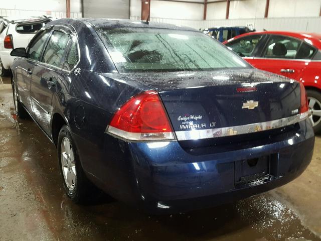 2G1WT58K789184366 - 2008 CHEVROLET IMPALA LT BLUE photo 3