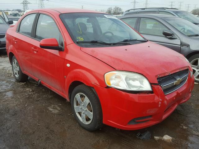 KL1TD56638B148502 - 2008 CHEVROLET AVEO BASE RED photo 1