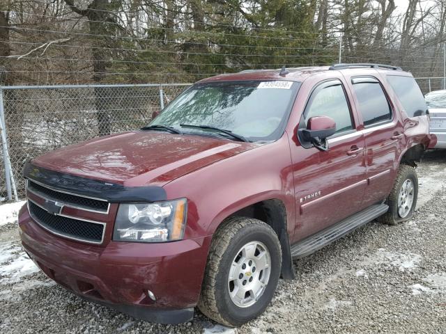 1GNFK13068J105743 - 2008 CHEVROLET TAHOE K150 RED photo 2