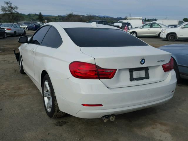 WBA3N7C53EK220546 - 2014 BMW 428 I WHITE photo 3