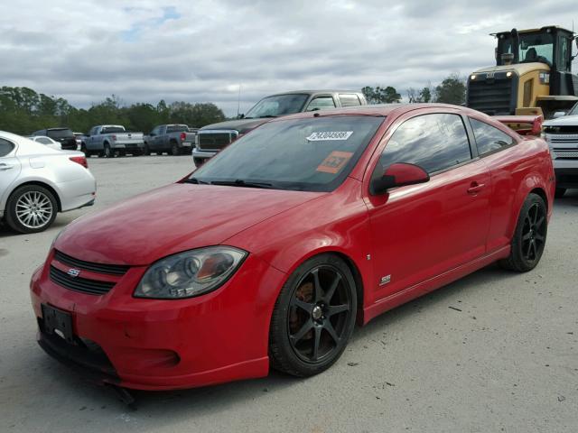 1G1AP14P067833903 - 2006 CHEVROLET COBALT SS RED photo 2