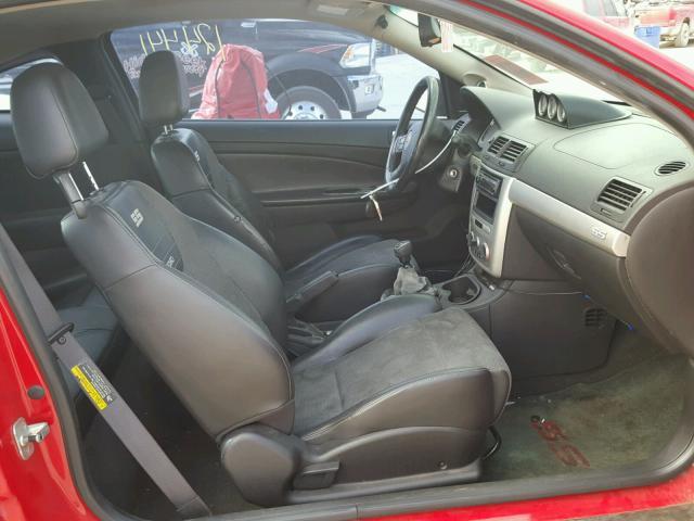 1G1AP14P067833903 - 2006 CHEVROLET COBALT SS RED photo 5