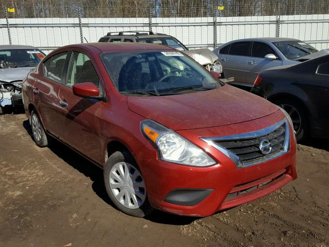 3N1CN7AP7GL893657 - 2016 NISSAN VERSA S RED photo 1