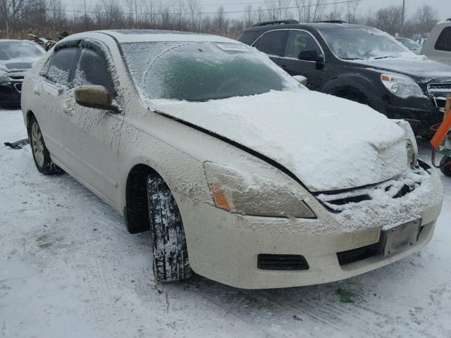 1HGCM66567A011369 - 2007 HONDA ACCORD EX WHITE photo 1