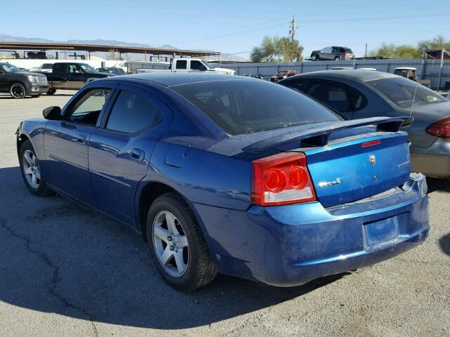 2B3KA43D59H518675 - 2009 DODGE CHARGER BLUE photo 3