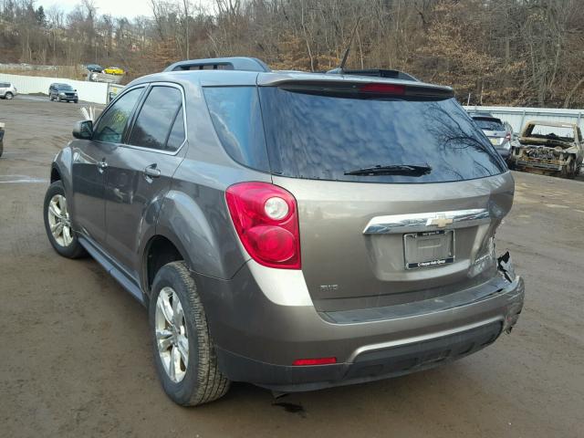 2GNFLNEK9C6122271 - 2012 CHEVROLET EQUINOX LT BROWN photo 3