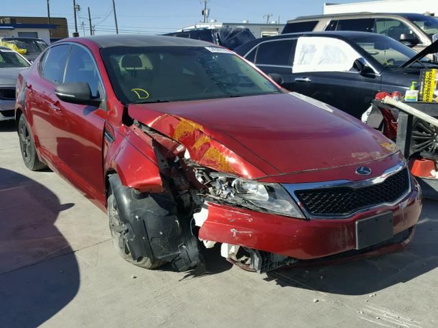 5XXGM4A71DG252222 - 2013 KIA OPTIMA LX RED photo 1