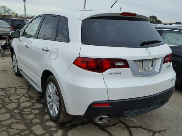 5J8TB1H5XCA002447 - 2012 ACURA RDX TECHNO WHITE photo 3