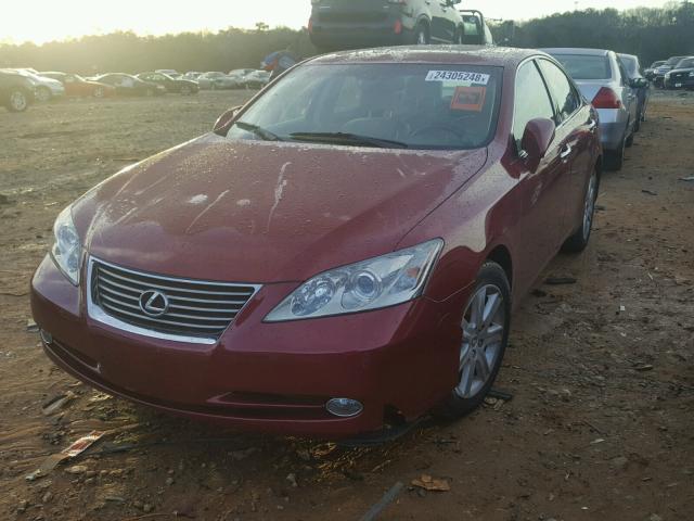 JTHBJ46G492292639 - 2009 LEXUS ES 350 RED photo 2