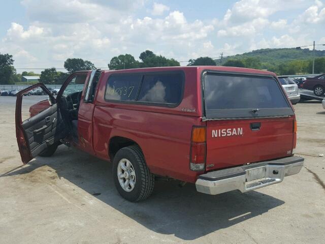 1N6SD16S8VC337742 - 1997 NISSAN TRUCK KING RED photo 3