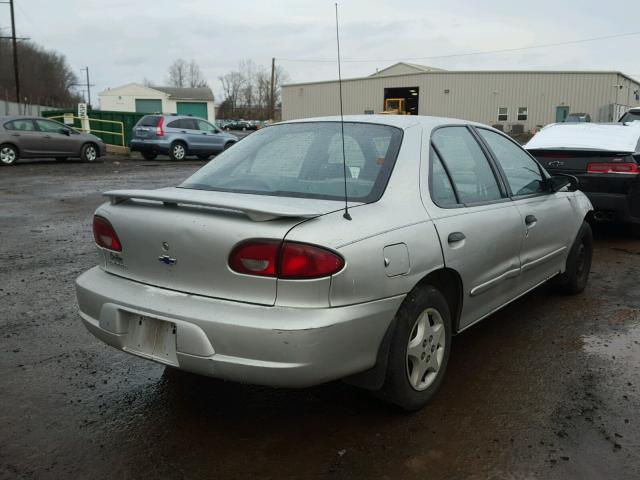 1G1JC524927276964 - 2002 CHEVROLET CAVALIER B SILVER photo 4