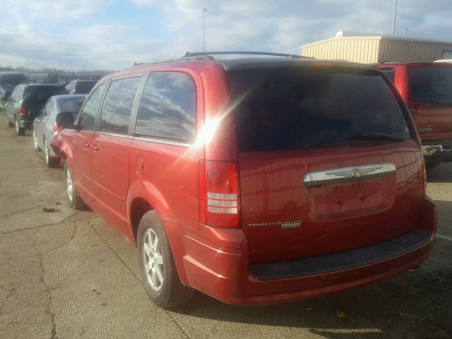 2A8HR54P68R762871 - 2008 CHRYSLER TOWN & COU RED photo 3