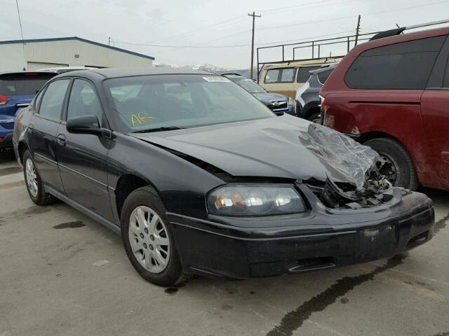 2G1WF52E149457189 - 2004 CHEVROLET IMPALA BLACK photo 1