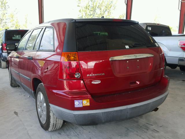 2A8GM48L27R328523 - 2007 CHRYSLER PACIFICA RED photo 3