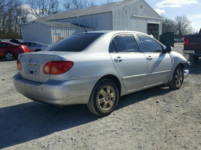 1NXBR32E75Z521110 - 2005 TOYOTA COROLLA CE SILVER photo 4