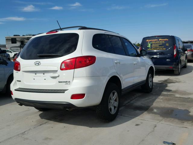 5NMSG73D99H275830 - 2009 HYUNDAI SANTA FE G WHITE photo 4