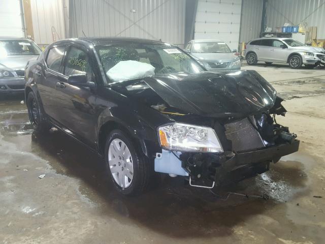 1C3CDZAB2DN614163 - 2013 DODGE AVENGER SE BLACK photo 1