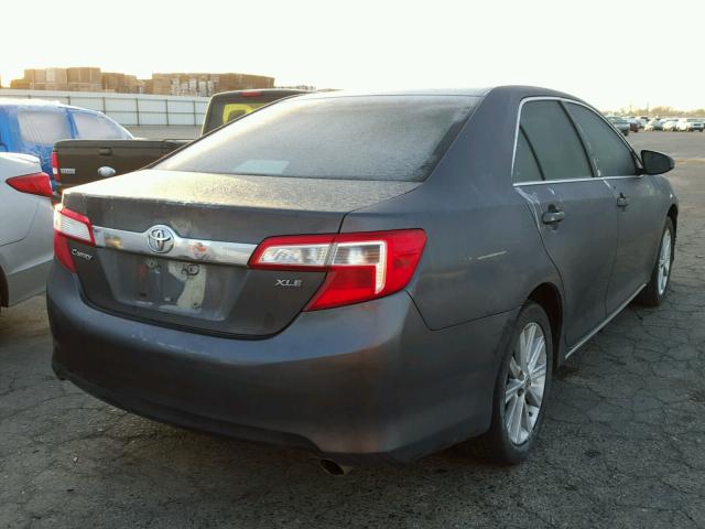 4T4BF1FK7DR284281 - 2013 TOYOTA CAMRY L CHARCOAL photo 4