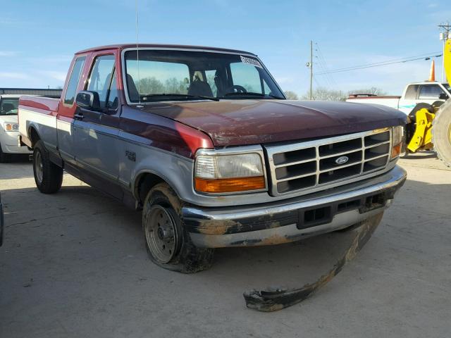 1FTEX15Y1TKA09000 - 1996 FORD F150 MAROON photo 1