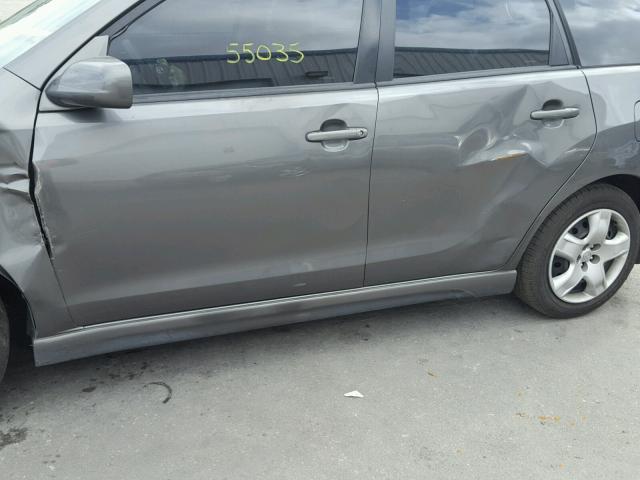 2T1KR32E85C328076 - 2005 TOYOTA COROLLA MA GRAY photo 9