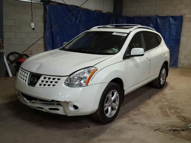 JN8AS58V78W112027 - 2008 NISSAN ROGUE S WHITE photo 2