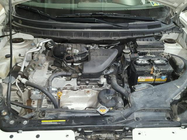 JN8AS58V78W112027 - 2008 NISSAN ROGUE S WHITE photo 7