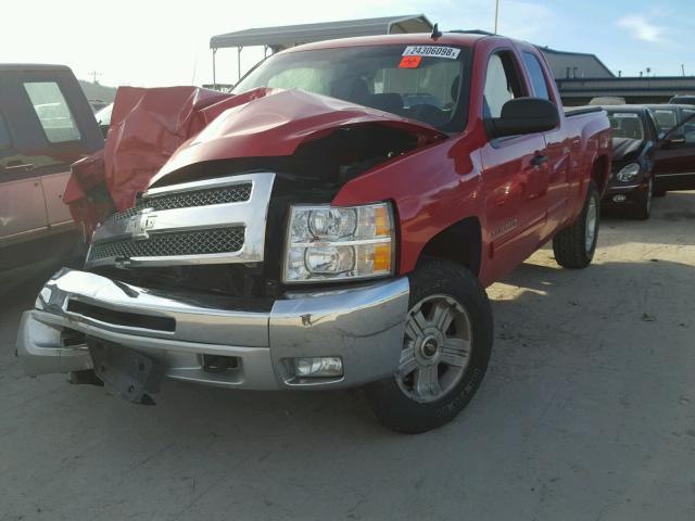 1GCRKSE72DZ363663 - 2013 CHEVROLET SILVERADO RED photo 2