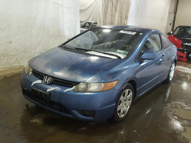 2HGFG11696H506625 - 2006 HONDA CIVIC LX BLUE photo 2