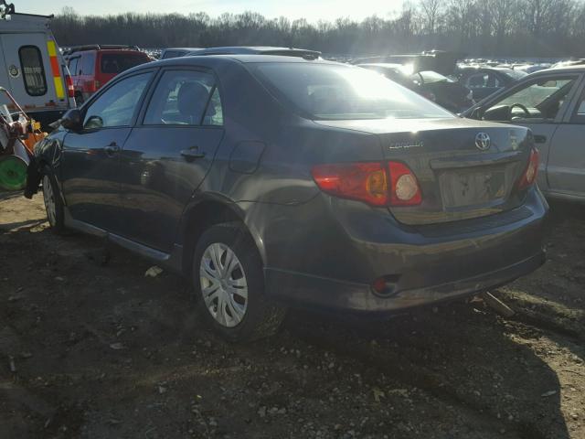 1NXBU40E59Z148503 - 2009 TOYOTA COROLLA BA GRAY photo 3