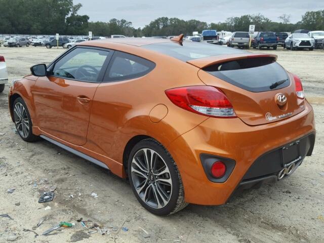 KMHTC6AE2GU291231 - 2016 HYUNDAI VELOSTER T ORANGE photo 3