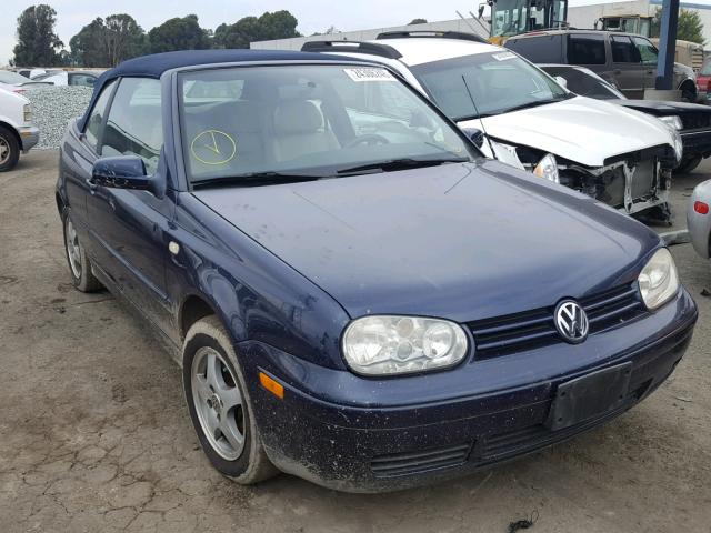 3VWDC21V1YM804229 - 2000 VOLKSWAGEN CABRIO GLS BLUE photo 1