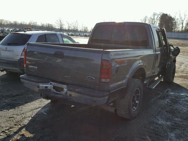 1FTSW21PX5EA99967 - 2005 FORD F250 SUPER GRAY photo 4