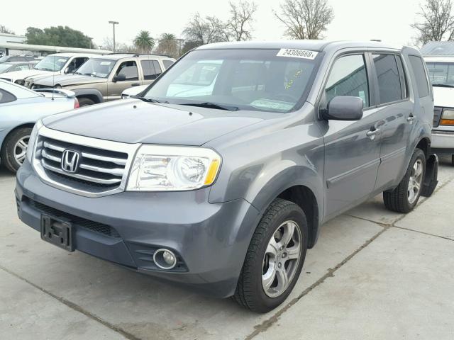 5FNYF4H46CB057499 - 2012 HONDA PILOT EX CHARCOAL photo 2