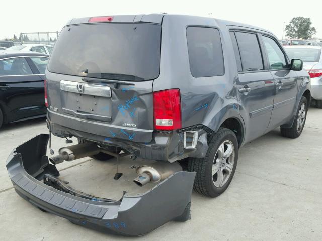 5FNYF4H46CB057499 - 2012 HONDA PILOT EX CHARCOAL photo 4