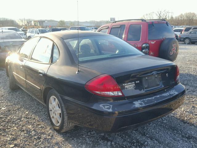 1FAHP53UX5A180699 - 2005 FORD TAURUS SE BLACK photo 3