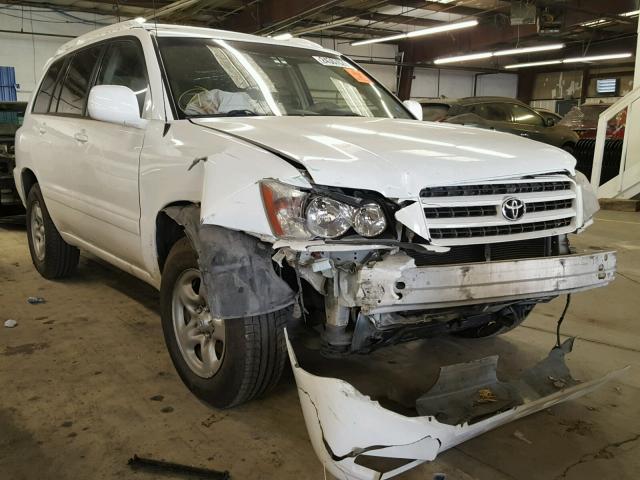 JTEGF21A330119256 - 2003 TOYOTA HIGHLANDER WHITE photo 1