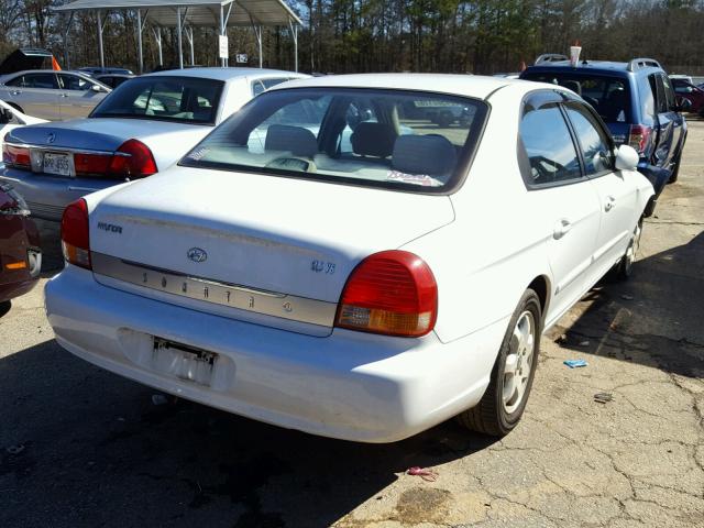 KMHWF35V11A383825 - 2001 HYUNDAI SONATA GLS WHITE photo 4