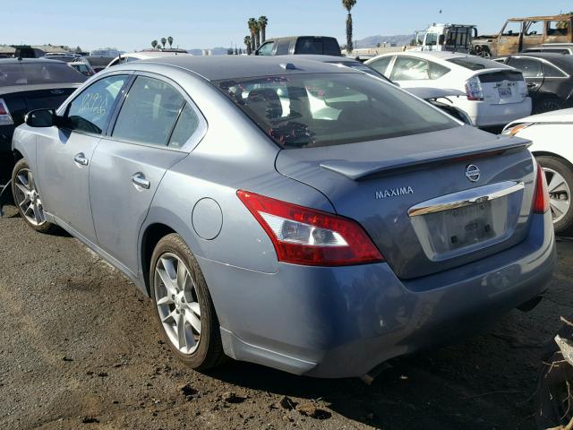 1N4AA5AP2AC872888 - 2010 NISSAN MAXIMA S BLUE photo 3