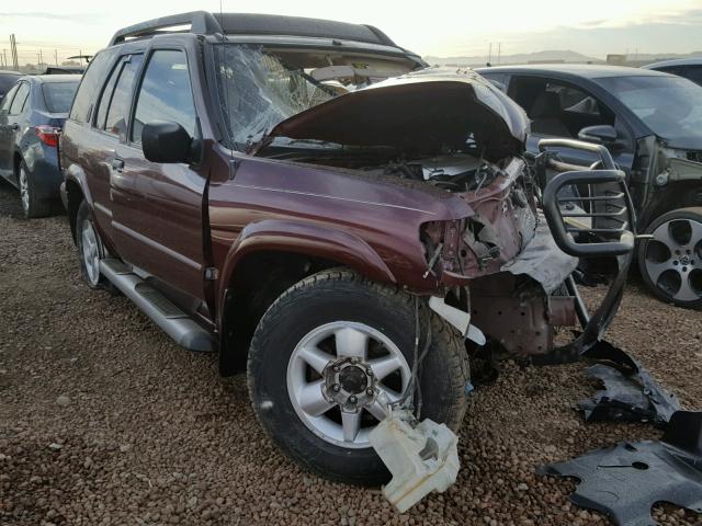 JN8DR09Y42W727744 - 2002 NISSAN PATHFINDER MAROON photo 1