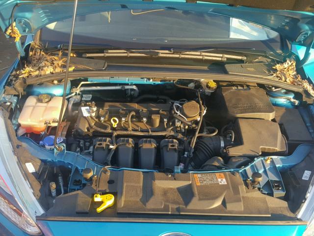 1FADP3K28FL353628 - 2015 FORD FOCUS SE BLUE photo 7