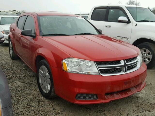 1B3BD4FB5BN542036 - 2011 DODGE AVENGER EX RED photo 1