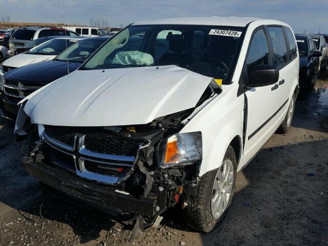 2C4RDGBG6GR367953 - 2016 DODGE GRAND CARA WHITE photo 2