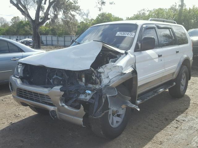 JA4LS31R02J056341 - 2002 MITSUBISHI MONTERO SP WHITE photo 2