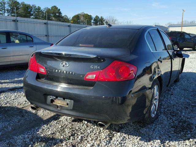 JNKBV61FX8M271022 - 2008 INFINITI G35 BLACK photo 4