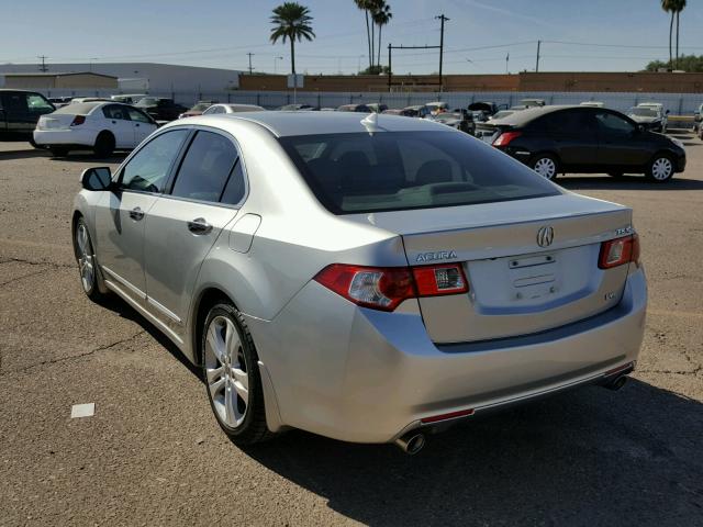 JH4CU4F61AC003279 - 2010 ACURA TSX SILVER photo 3