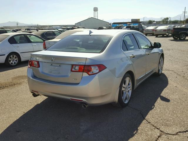 JH4CU4F61AC003279 - 2010 ACURA TSX SILVER photo 4