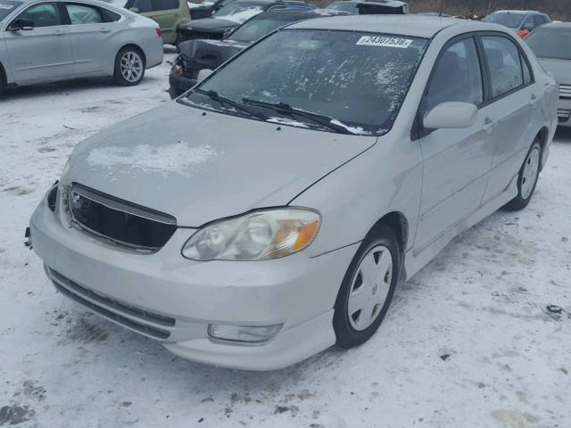 2T1BR32E34C230135 - 2004 TOYOTA COROLLA CE SILVER photo 2