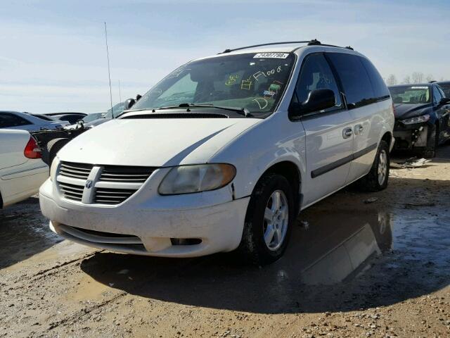 1D4GP45R05B342930 - 2005 DODGE CARAVAN SX WHITE photo 2