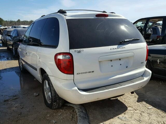 1D4GP45R05B342930 - 2005 DODGE CARAVAN SX WHITE photo 3