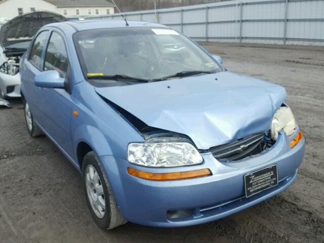 KL1TJ52684B225535 - 2004 CHEVROLET AVEO LS BLUE photo 1